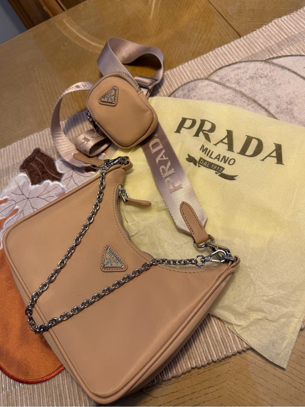 Pra-da Beige Re-edition (Not-auth..)